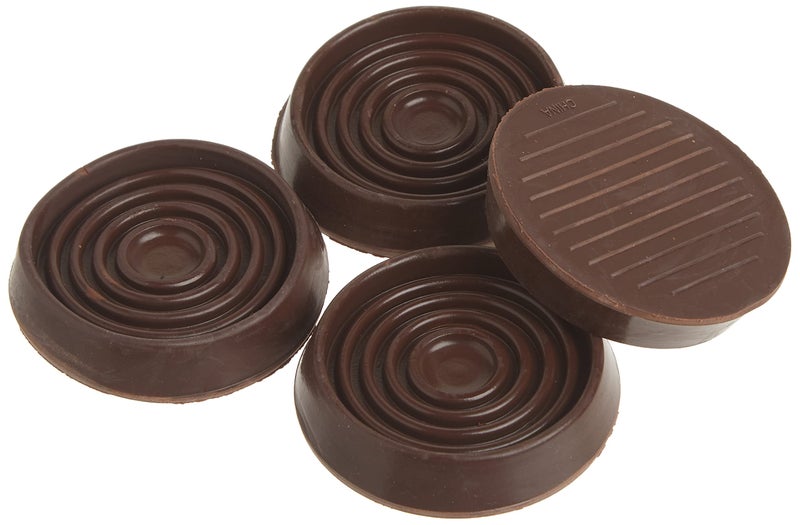 Shepherd Hardware 9077 1-3/4-Inch Round Rubber Furniture Cups, 4-Pack,brown - Image 4